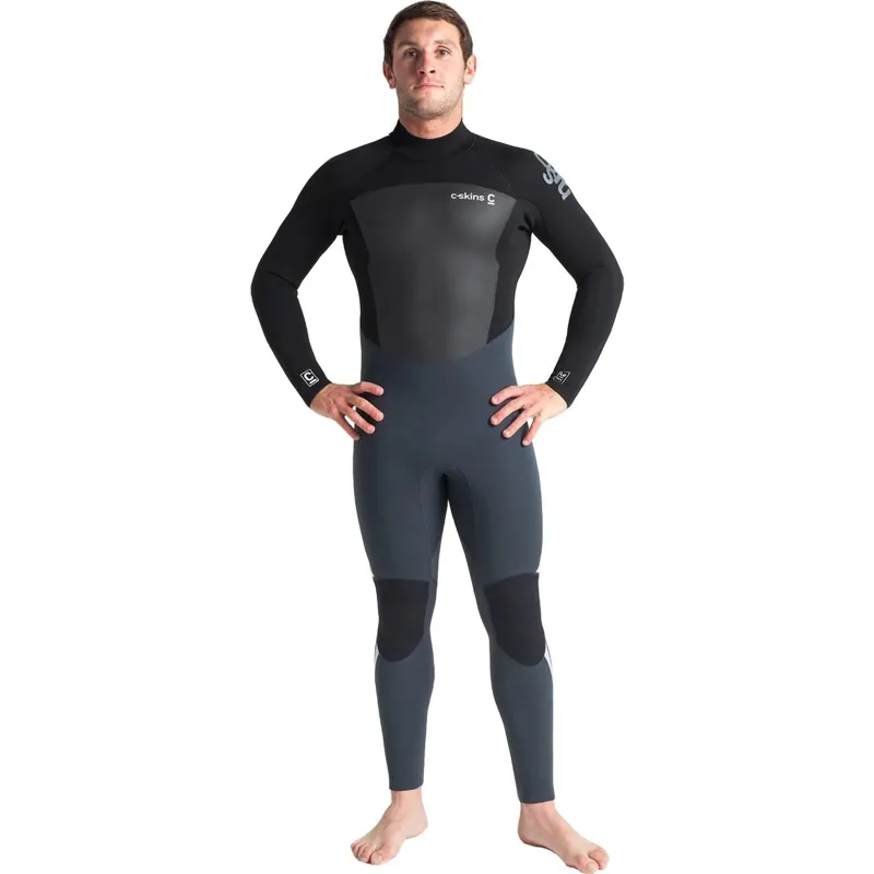 C-Skins Legend 5:4:3 Men's Back Zip Wetsuit Graphite/Black